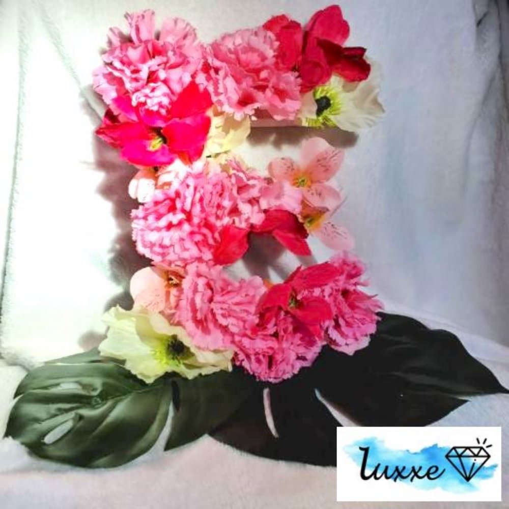 3D Floral Wooden Letter